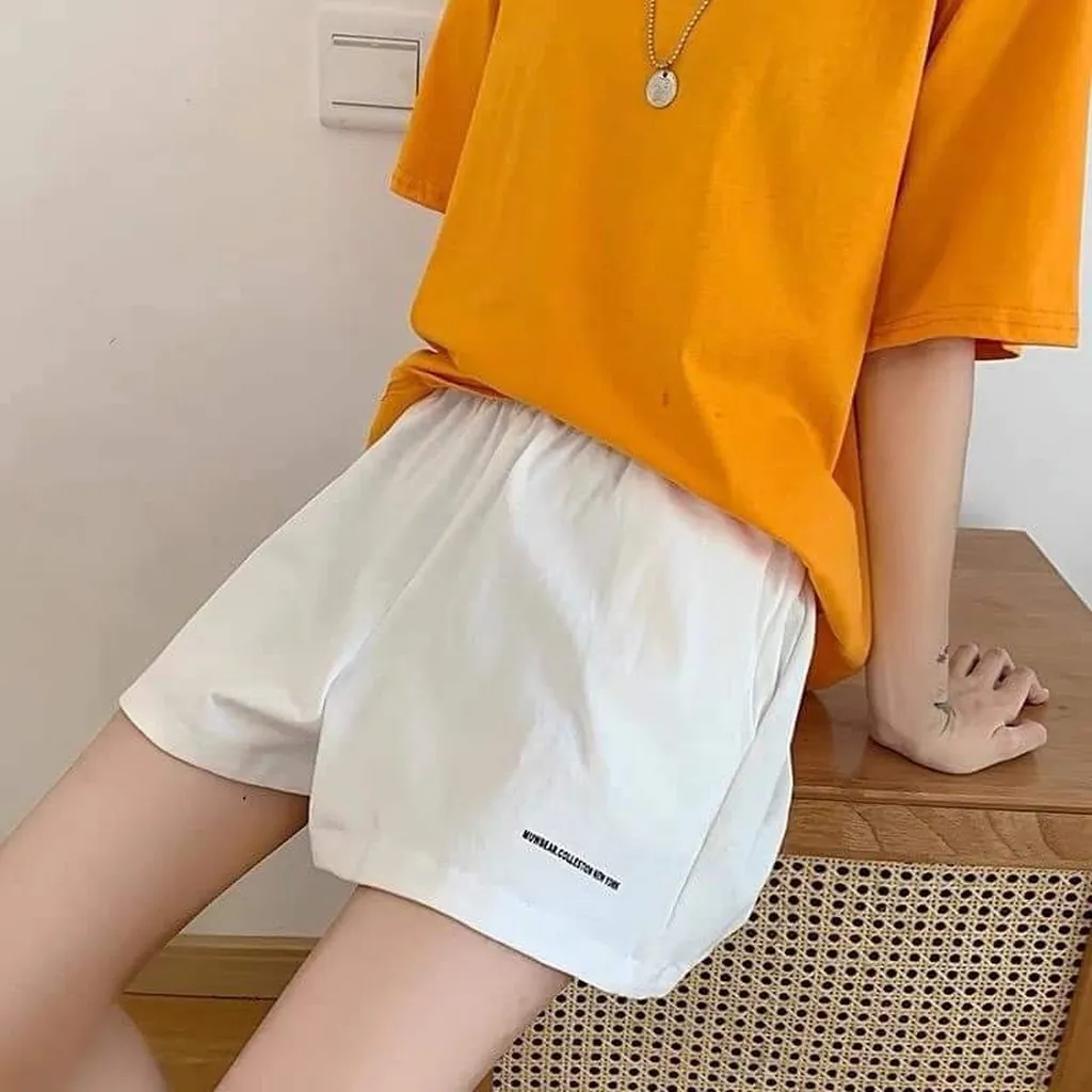 Alternative view of Quần Đùi Nữ Chữ Chất Đũi Thoáng Mát