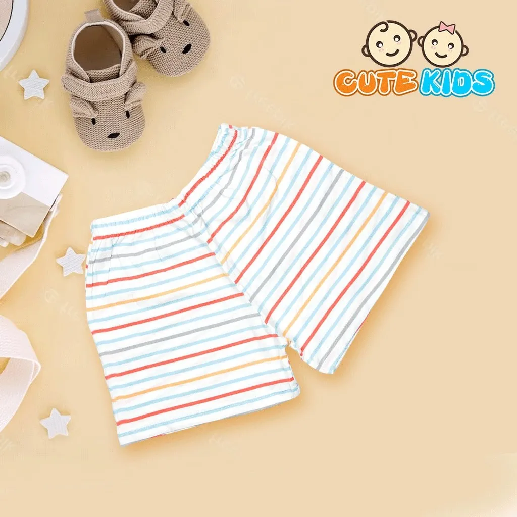 Quần Đùi Ngắn Cho Bé Gái Họa Tiết Bông Từ 09-20kg