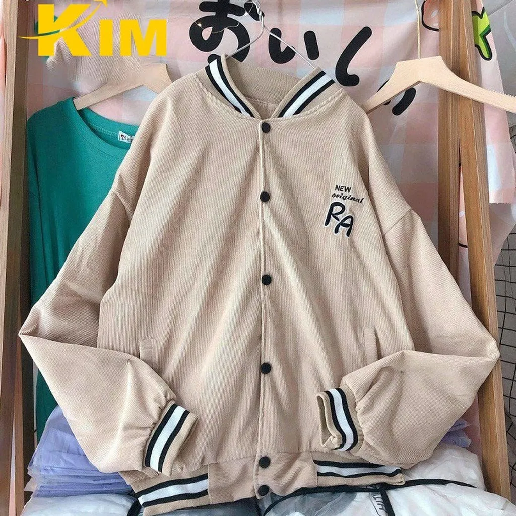 Alternative view of Áo Khoác Bomber Nhung Tăm Thêu Ra Mẫu Cực Chất - Kim