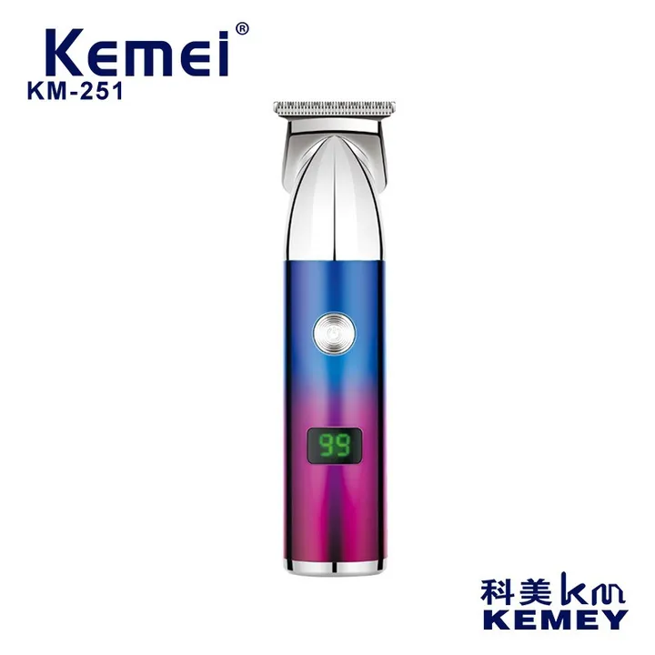 Tông Đơ Cắt Tóc Chuyên Nghiệp Kemei Km251 Không Dây, Màn Hình Lcd Cắt Tóc Máy Cạo Râu Gd035 - Lady's Passion