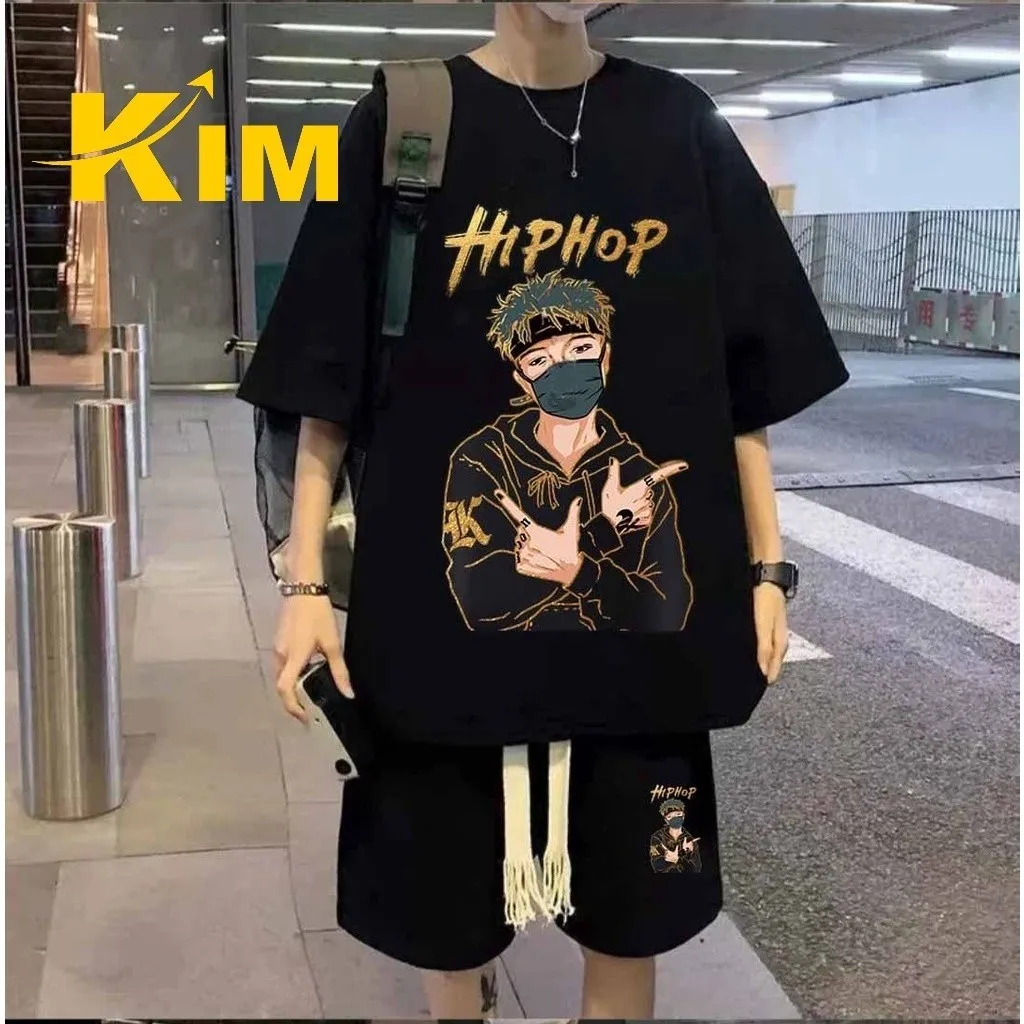Đồ Bộ Thể Thao Hiphop Unisex Phong Cách Hàn Quốc - Kim