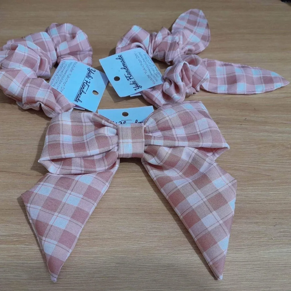 Alternative view of Set Cột Tóc, Cột Tai Thỏ, Cặp Nơ Handmade Yk03-yukishop