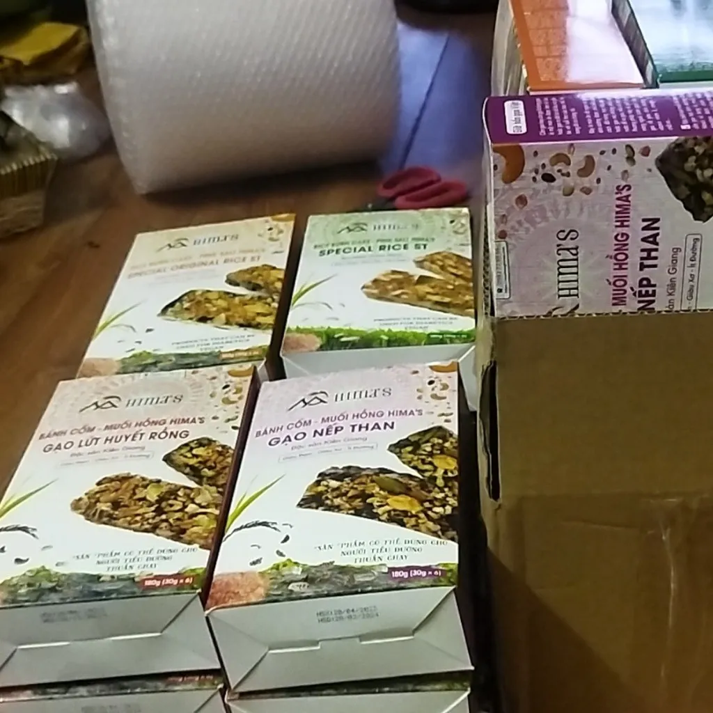 Alternative view of 4 Vị Bánh Cốm Muối Hồng Himalaya Hima`s Đặc Sản Kiên Giang