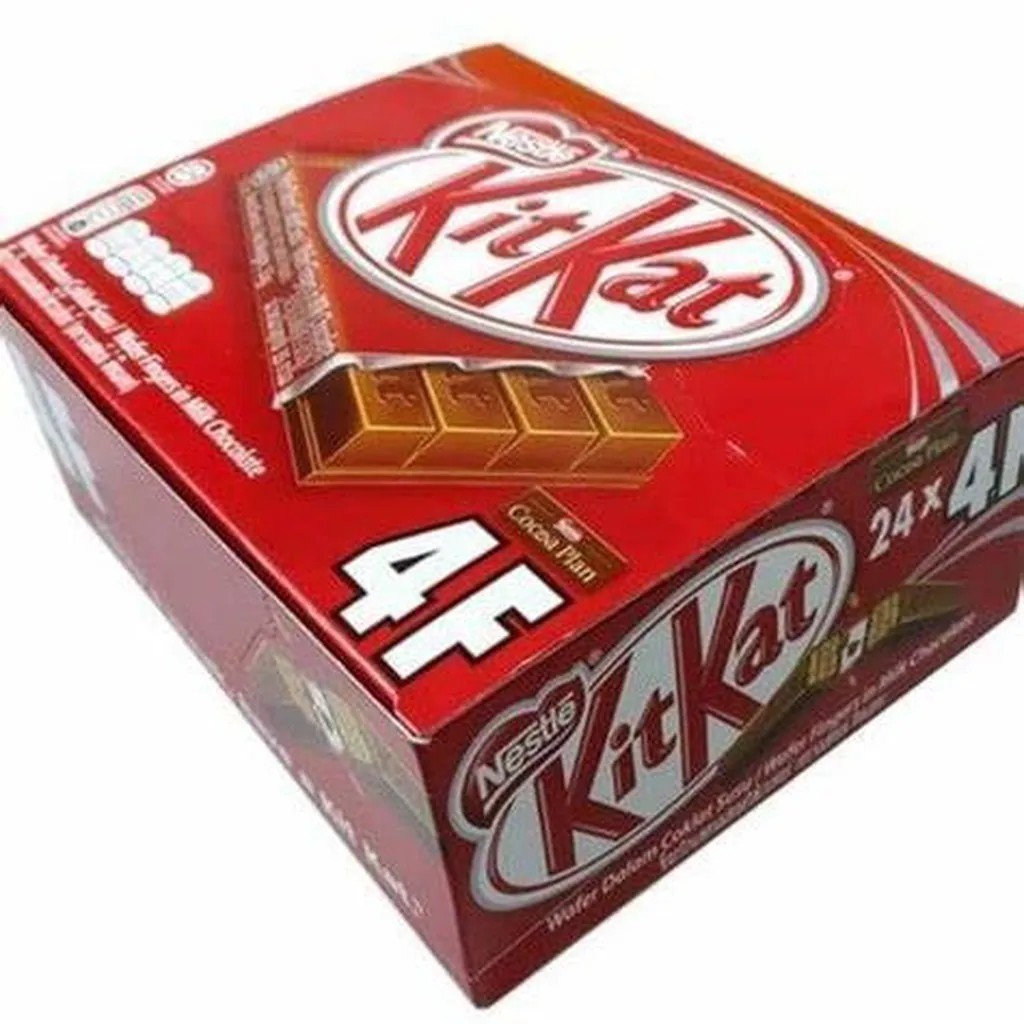 Hộp Bánh Kitkat Phủ Socola 4f Hộp 24 Thanh X 35g -nestle- Gdn