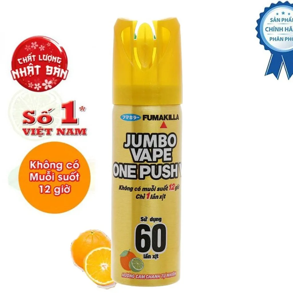 Alternative view of Bình Xịt Muỗi Jumbo Vape One Push Hường Cam Chanh 16ml - Gdn