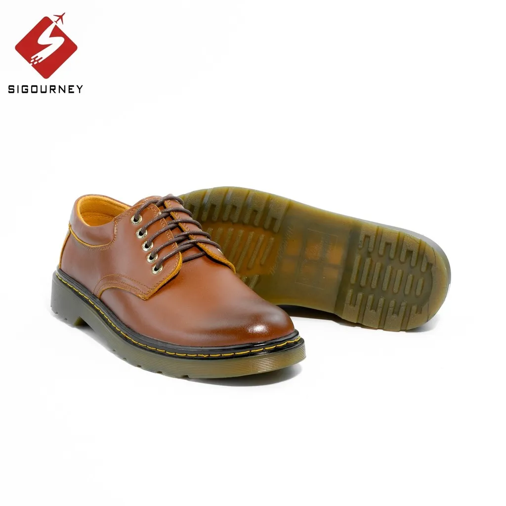 Alternative view of Giày Đốc Da Bò Nappa Cao Cấp Màu Nâu Patina Sdr07 - Sigourney