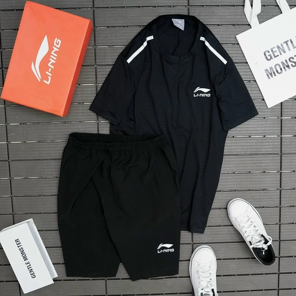 Alternative view of Bộ Thể Thao Nam In Li-ning Chất Liệu Thun Lạnh Co Dãn 4 Chiều Dàn Hồi Thấm Hút Mồ Hôi - Men’s Style