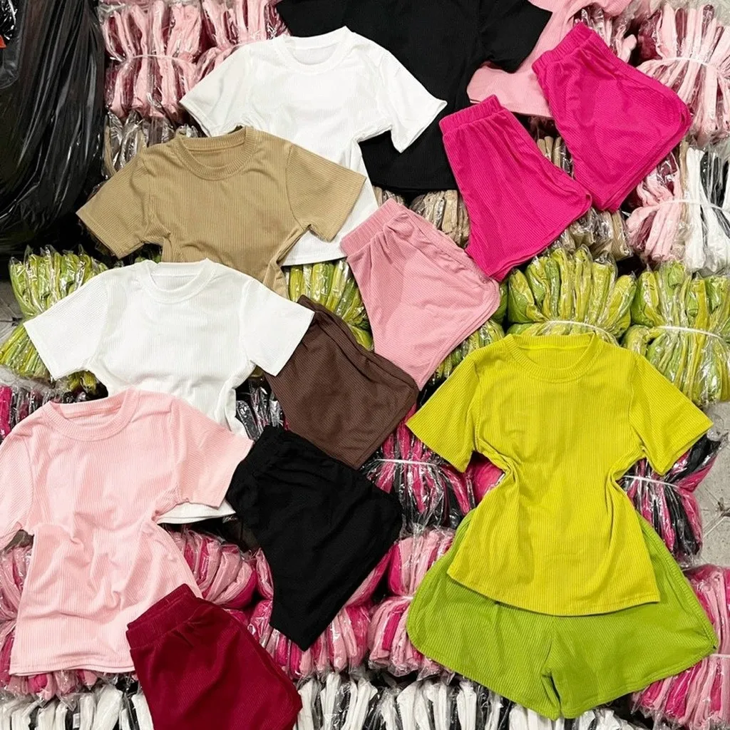 Alternative view of Set Bộ Trơn Form Vải Thun Gân - Lê Phương Boutique