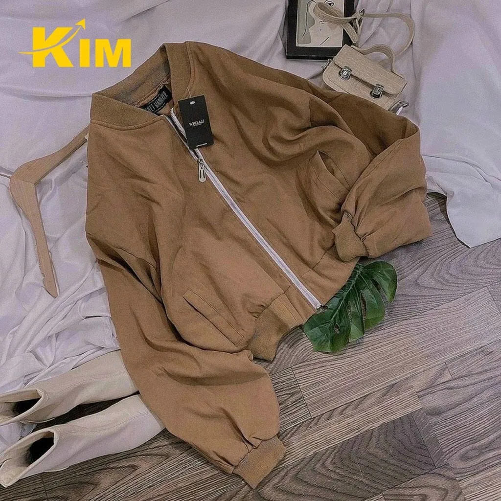 Áo Khoác Bomder Da Lộn 2 Lớp Cao Cấp - Kim