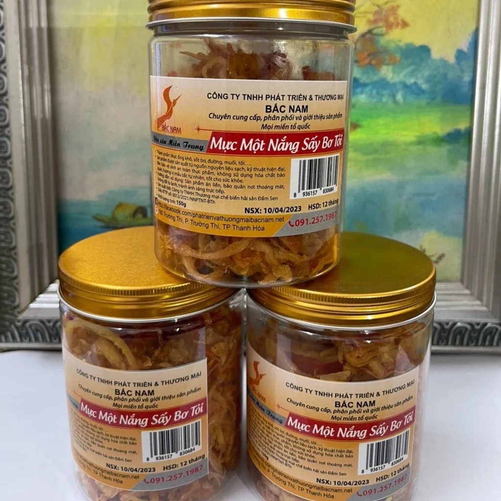 Alternative view of Mực Một Nắng Sấy Bơ Tỏi 150gr- Bắc Nam