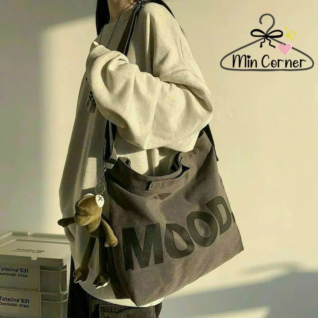 Alternative view of Túi Tote Unisex In Chữ Mood Mt99 - Min Corner