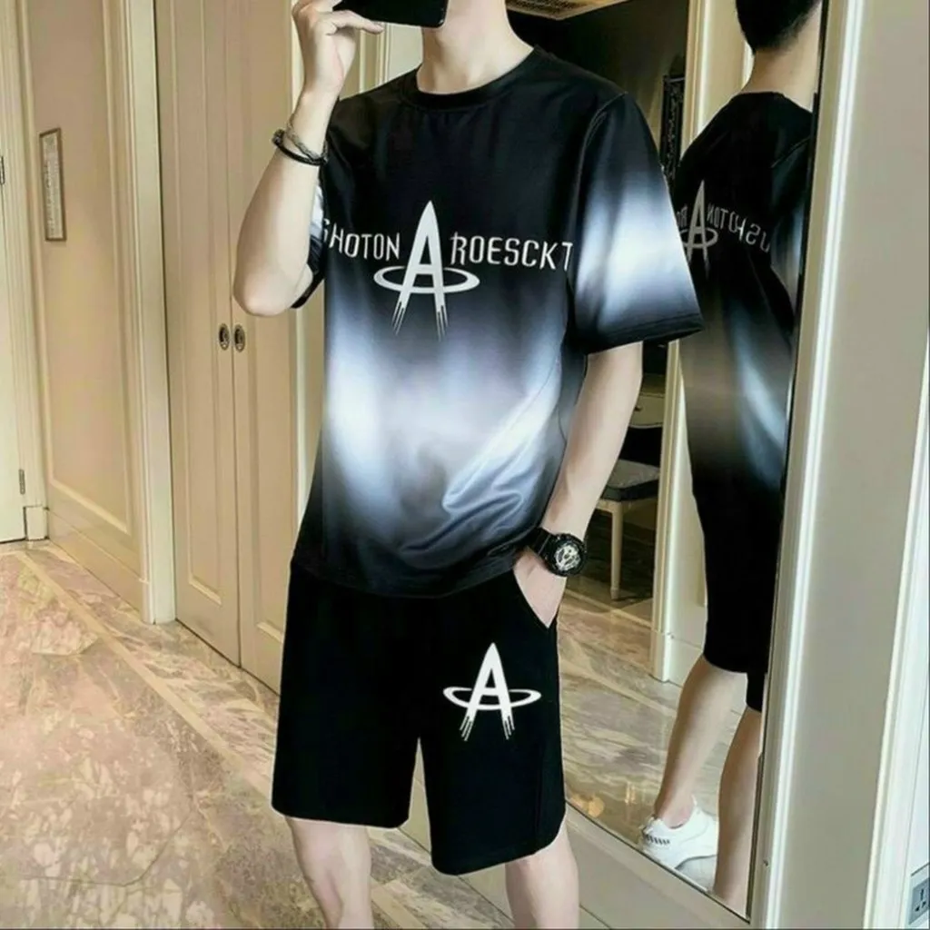 Alternative view of Đồ Bộ Thể Thao Nam Nữ Unisex 2 Tầng Màu Chữ A Mũi Tên - Ausa House