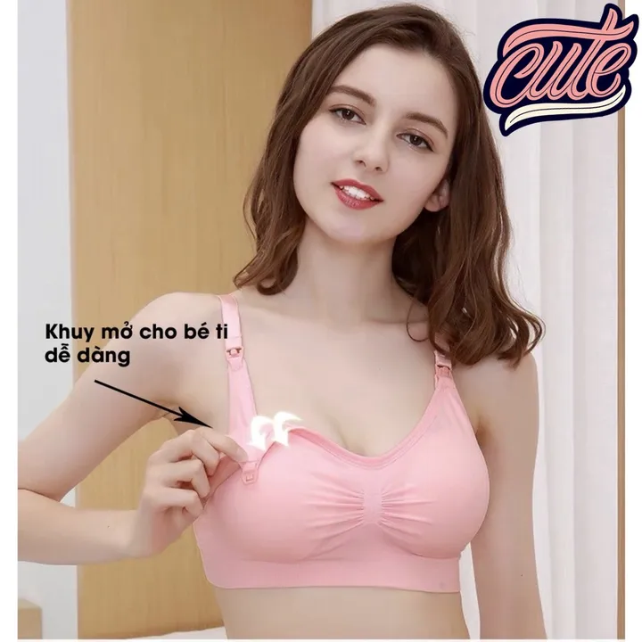 Áo Lót Bầu Sau Sinh Cho Con Bú,chống Chảy Sệ,có Nút Mở Cho Bé Ti Bv56 - Nana House