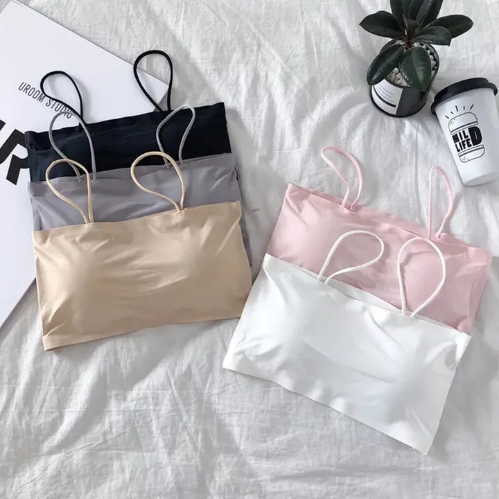 Áo Bra Su Đúc Trơn Có Mút Ngực 2 Dây Mát Lạnh Tập Gym/yoga Thể Thao Dáng Crotop 311 - Larita Fashion