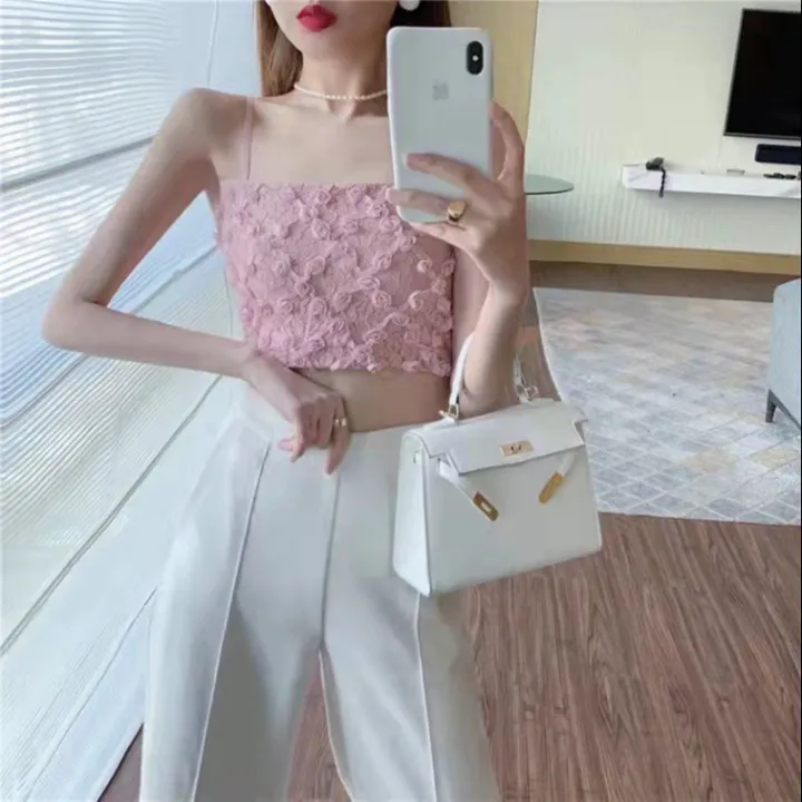 Alternative view of Áo Bra Nữ Ren Hoa Hồng Thêu Nổi 2 Dây Có Thun Bo Lưng Chun Giãn Hottrend Chất Cực Đẹp Sang Chảnh 316 - Larita Fashion