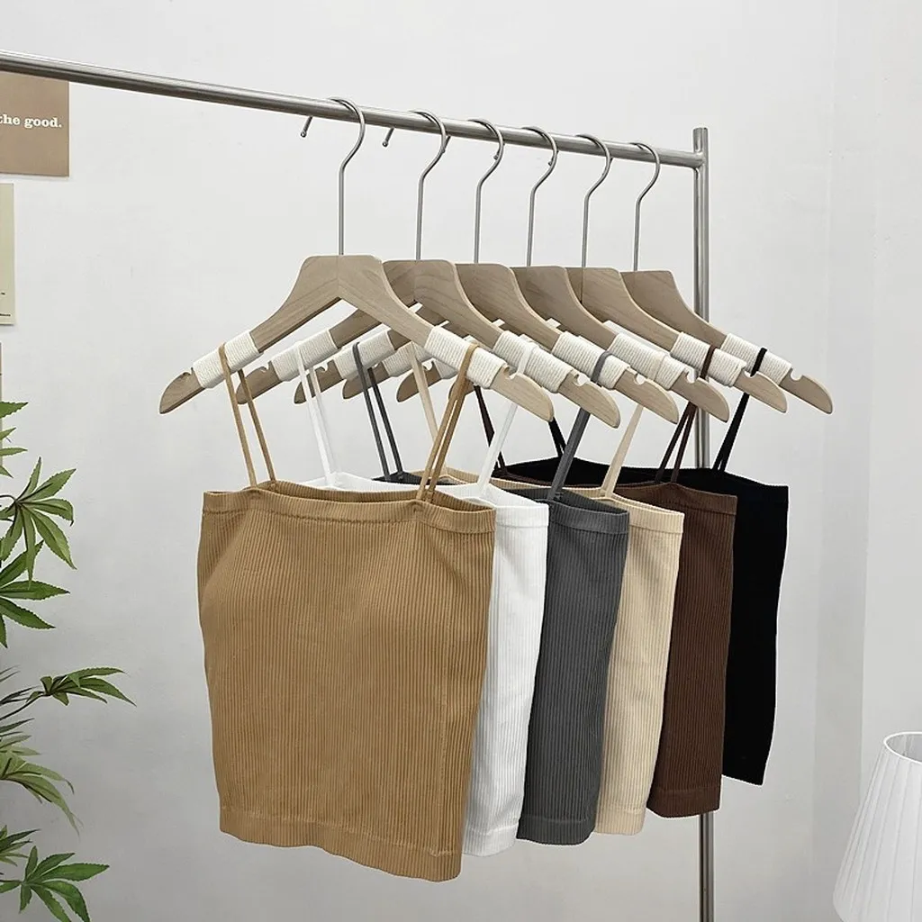 Áo Bra Nữ Quây Tăm 2 Dây Dáng Dài Có Mút Lót Gam Màu Patstel Quyến Rũ 318 - Larita Fashion