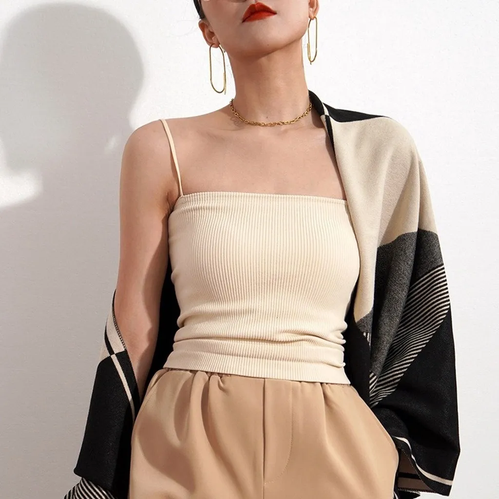 Alternative view of Áo Bra Nữ Quây Tăm 2 Dây Dáng Dài Có Mút Lót Gam Màu Patstel Quyến Rũ 318 - Larita Fashion
