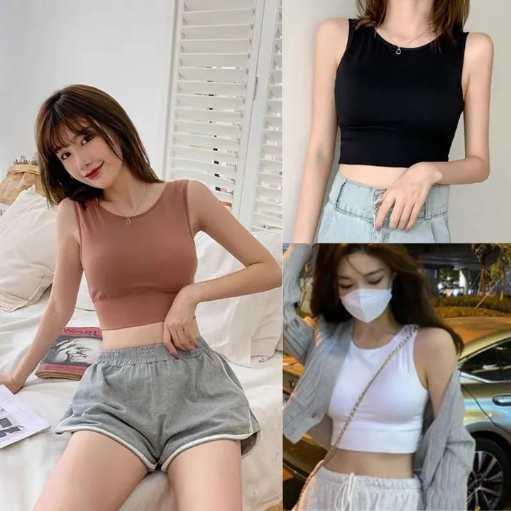 Áo Ba Lỗ Nữ Croptop Đen Trắng Thun Body Chất Liệu Nhập Khẩu Cao Cấp Dáng Ôm 326 - Larita Fashion