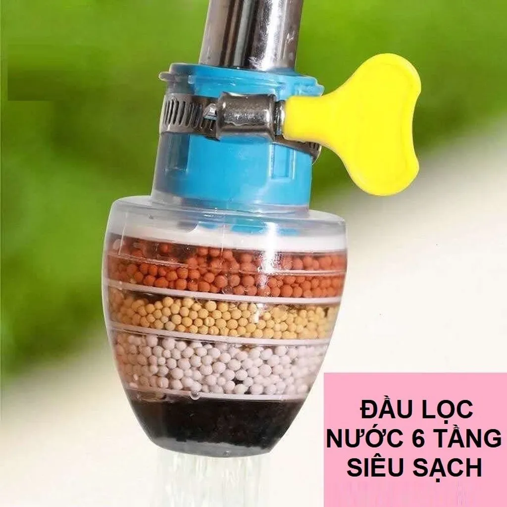 Đầu Lọc Nước Trực Tiếp Tại Vòi Gồm 6 Tầng Lọc Siêu Tiện Lợi - Thiết Kế Đa Năng Phù Hợp Với Tất Cả Loại Vòi Gd047 - Lady's Passion