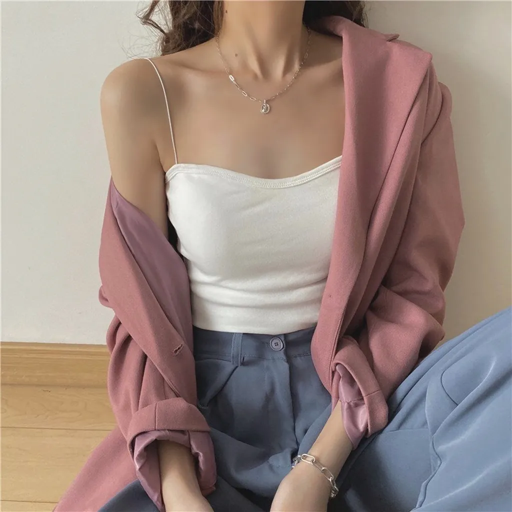 Alternative view of Áo Bra 2 Dây Sợi Bún Siêu Mảnh Có Đệm Ngực Ulzzang Phong Cách Hàn Quốc 330 - Larita Fashion