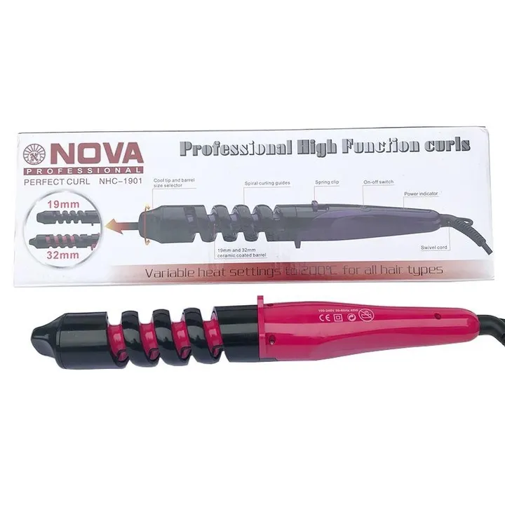 Máy Uốn Tóc Xoắn Ốc Cao Cấp Chính Hãng Nova Nhc1901 Gd053 - Lady's Passion