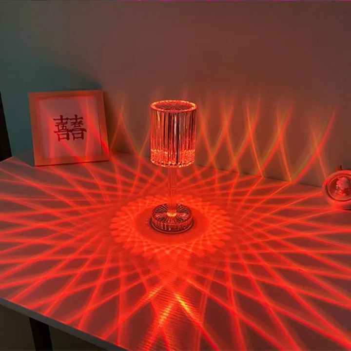 Alternative view of Đèn Pha Lê Cảm Ứng, Led Rgb 16 Màu Đa Sắc Siêu Đẹp, Sạc Tích Điện Sử Dụng Liên Tục 24 Giờ Tặng Kèm Điều Khiển Và Cáp Sạc Trực Tiếp Gd056 - Lady's Passion