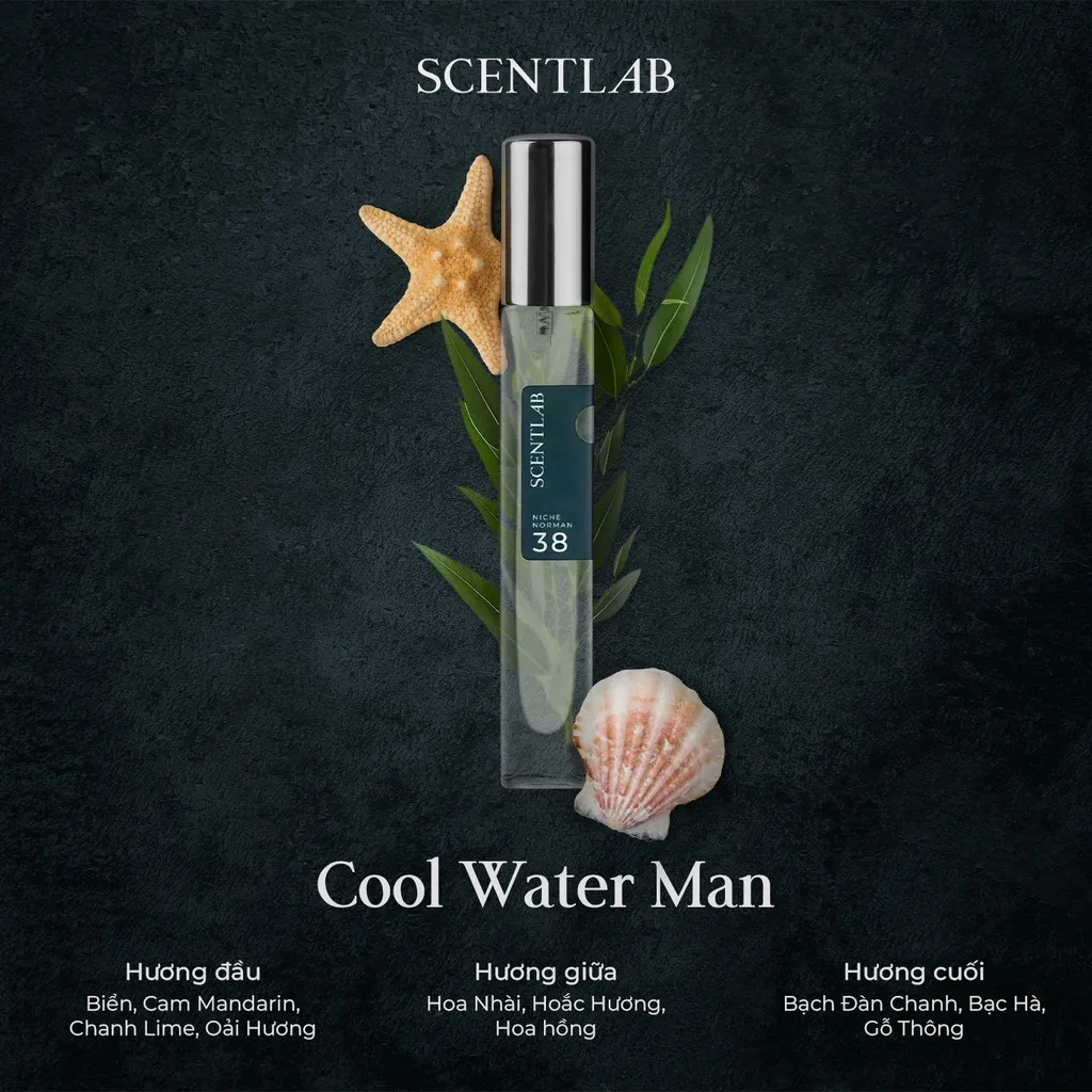 Alternative view of Nước Hoa Nam Norman Cool Water Man No. 38 (10ml) - Scentlab