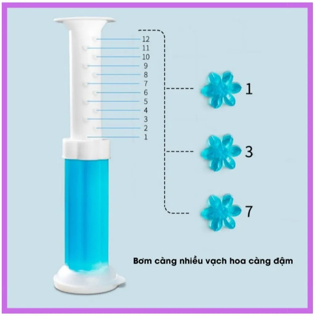 Gel Khử Mùi Bồn Cầu, Toilet Hình Bông Hoa Hương Thơm Dễ Chịu Ctb210 - Bechip