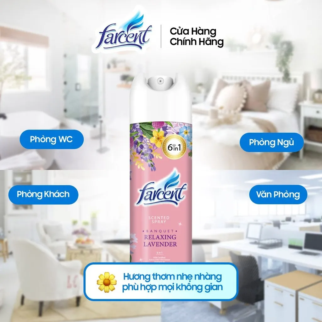 Alternative view of Chai Xịt Phòng Farcent 320ml - Farcent