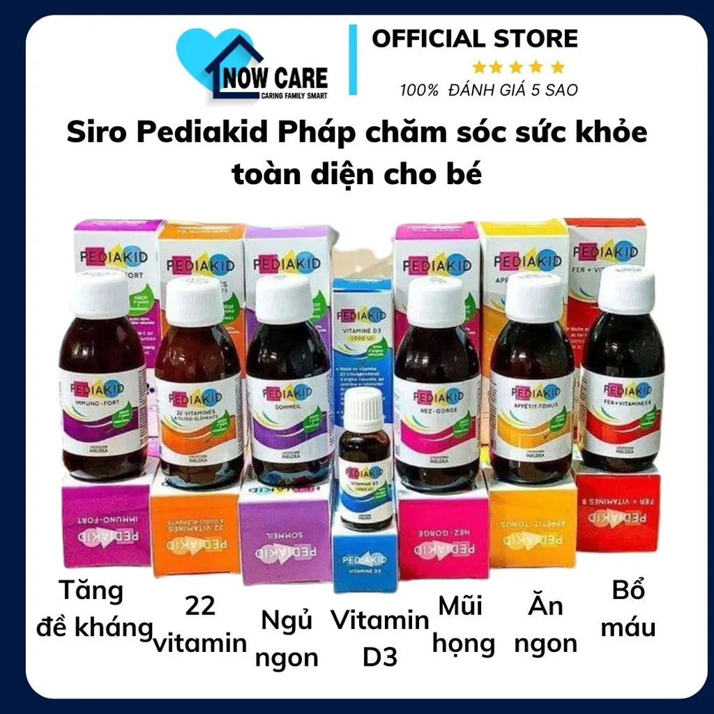 Siro Chăm Sóc Toàn Diện Cho Bé Pháp - Pediakid