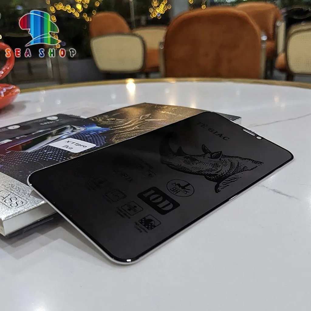 Alternative view of Kính Chống Nhìn Trộm Realme C1- Hiệu Tê Giác - Full Màn Hình , Cảm Ứng Mượt Mà, Độ Cứng 9h - Seashop