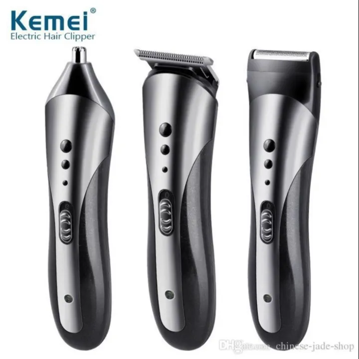 Tông Đơ Cắt Tóc Kemei Km-1407 - 3in1 Cắt Tóc - Tỉa Lông Mũi - Cạo Râu Chuyên Nghiệp Tặng Kèm 8 Phụ Kiện Cao Cấp Gd095 - Lady's Passion