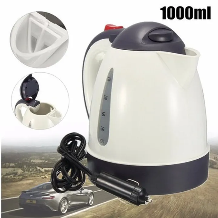 Ấm Siêu Tốc 12-24v Cho Ô Tô - Xe Tải - Xe Khách Dung Tích 1 Lít Dùng Tẩu Sạc Cực Kỳ Tiện Lợi Gd096 - Lady's Passion