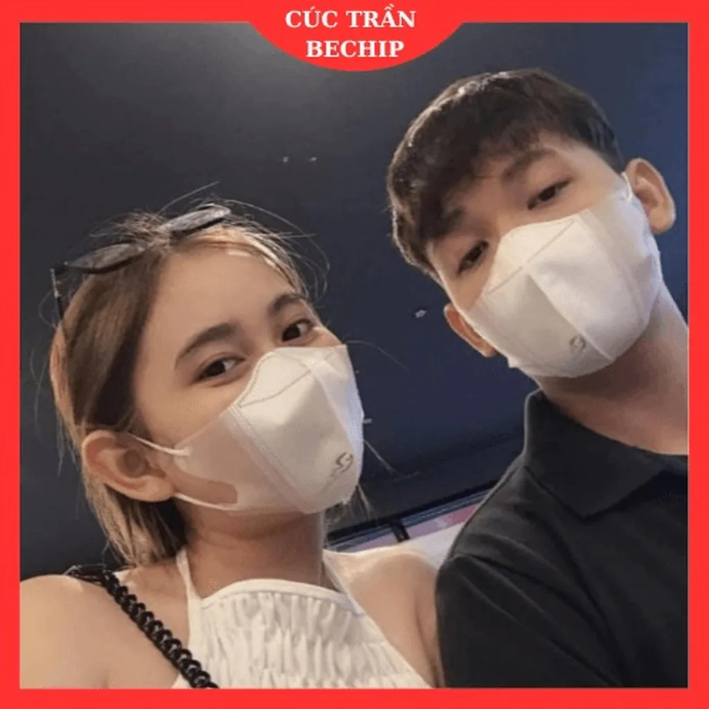 Combo 100 Cái Khẩu Trang 5d Màu Trắng Túi Bóng Ctb98 - Bechip