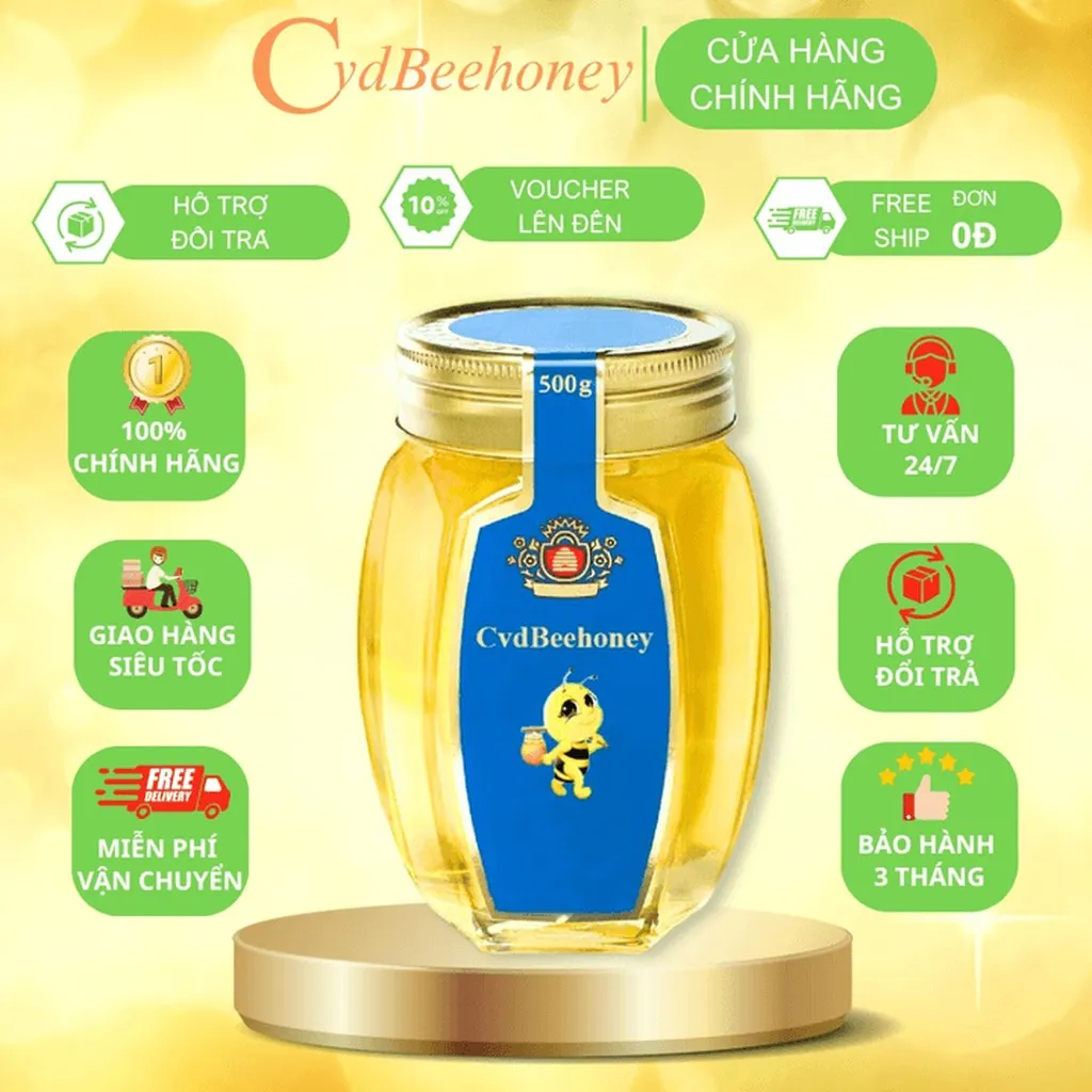 Alternative view of Mật Ong Hoa Rừng Cao Cấp 500g - Cvdbeehoney