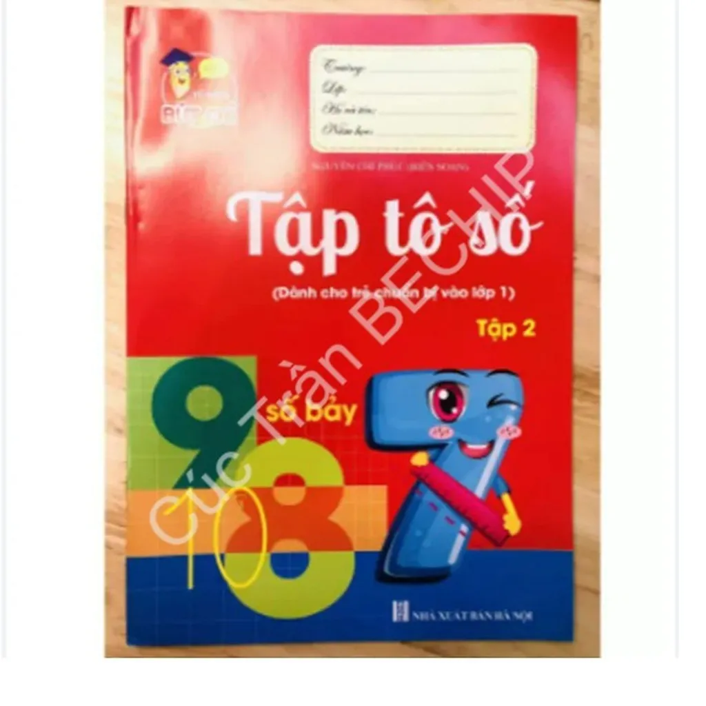 Alternative view of Bộ 10 Cuốn Vở Tập Tô Kèm 2 Bút Chì Và Gọt Bút Chì, Cục Tẩy Tập Viết Chữ Và Số Cho Bé Từ 4-6 Tuổi Ctb220 - Bechip