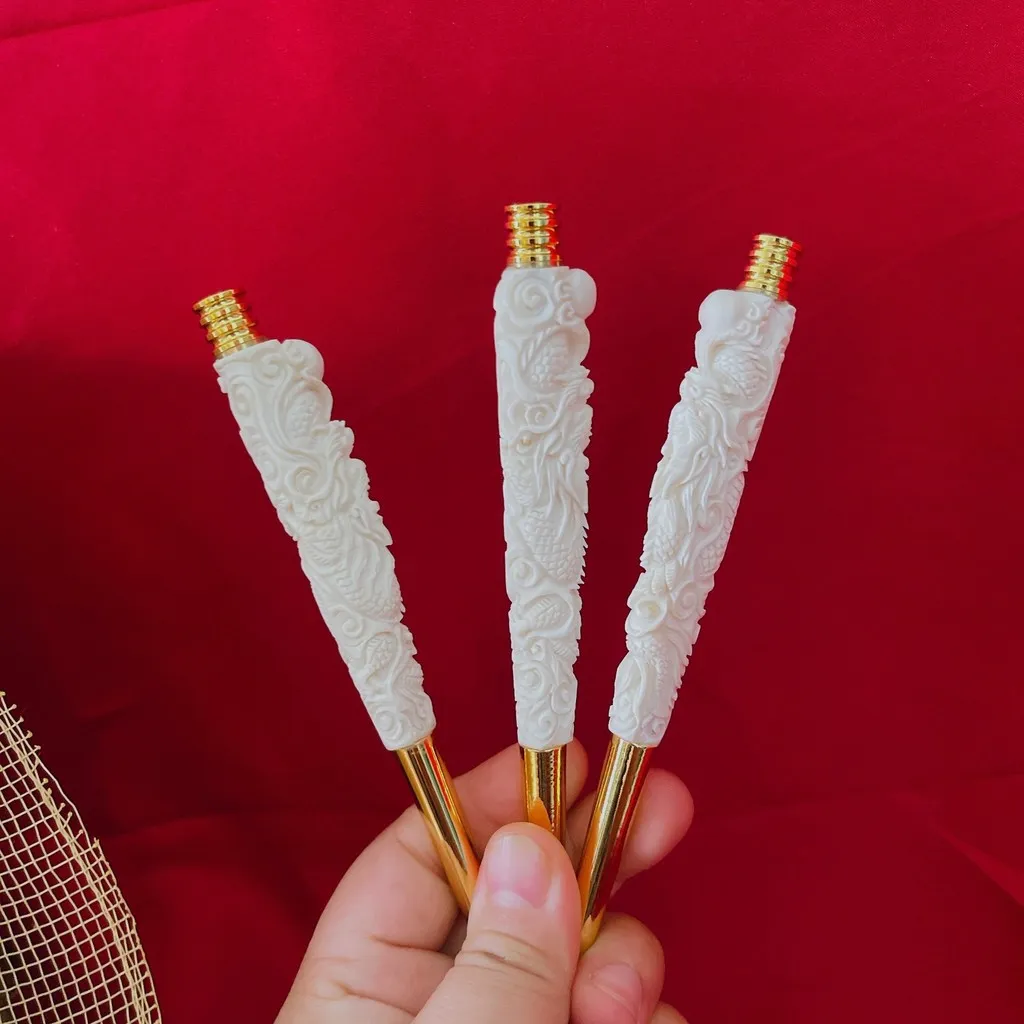 Alternative view of [ 1 Cái ] Tẩu Xương Mỹ Nghệ Trạm Rồng Thiên Nhiên - Thắng Giang