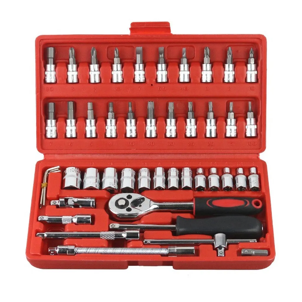 Bộ Dụng Cụ Mở Bu Lông Ốc Vít, Sửa Chữa Ô Tô Xe Máy, Đa Năng 46 Chi Tiết Gd126 - Lady's Passion