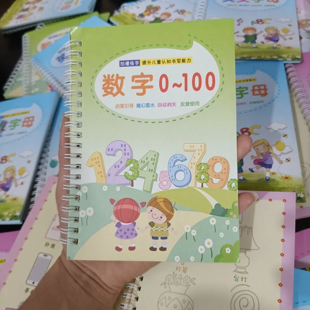 Alternative view of Bộ 3 Vở Tập Viết Nét Lõm Tự Xóa Kèm Bút Tự Bay Màu Cho Bé Luyện Dễ Dàng (1bút + 5ngòi + 1 Định Vị Cầm Bút) Gd127 - Lady's Passion