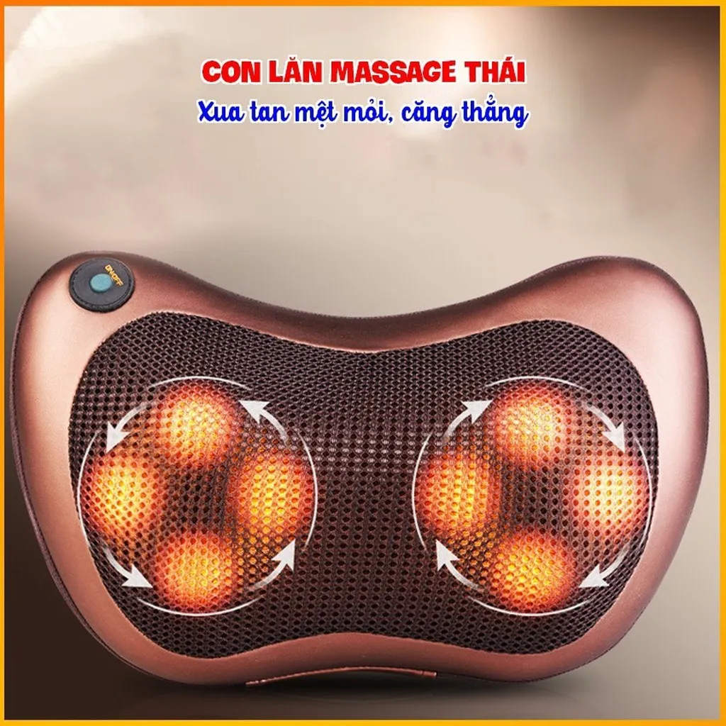 Gối Massage Hồng Ngoại Massage Cổ 6 Bi Công Nghệ 5d, Cao Cấp Và Mạnh Hơn Mẫu 8 Bi Giá Rẻ Rất Nhiều Gd138 - Lady's Passion