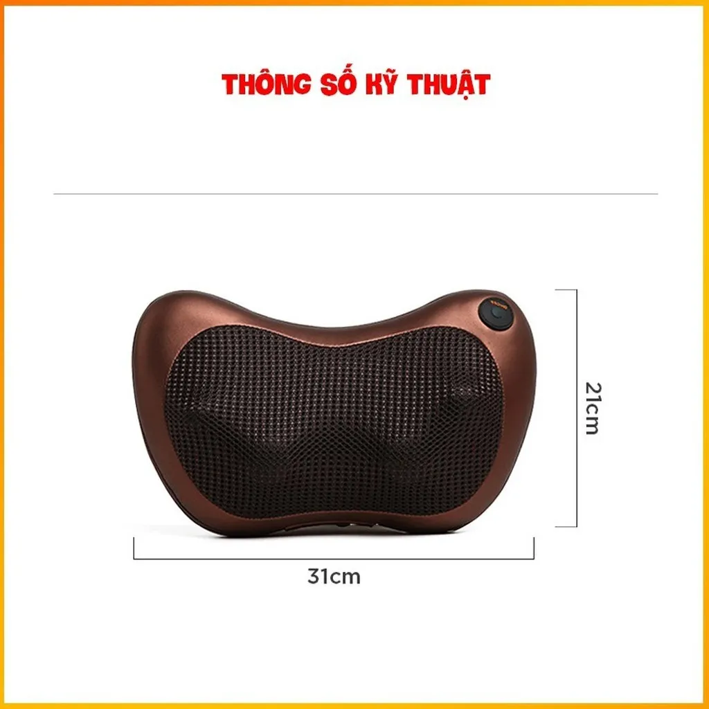 Alternative view of Gối Massage Hồng Ngoại Massage Cổ 6 Bi Công Nghệ 5d, Cao Cấp Và Mạnh Hơn Mẫu 8 Bi Giá Rẻ Rất Nhiều Gd138 - Lady's Passion