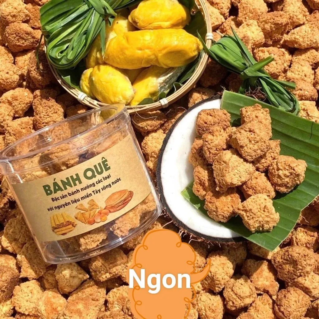 Bánh Bông Dừa Sầu Riêng 300g Mang Hương Vị Ngày Xưa - Winnie House