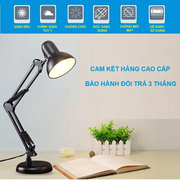 Đèn Bàn Học, Làm Việc Xoay Gấp 360 Độ Có Chân Kẹp Bàn Pixar (đèn Không Kèm Bóng) Gd176 - Lady's Passion