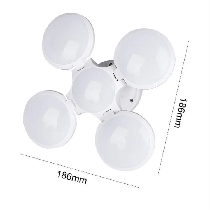 Bóng Đèn Tích Điện 4 Cánh 5 Bóng (năng Lượng Mặt Trời) - Silver