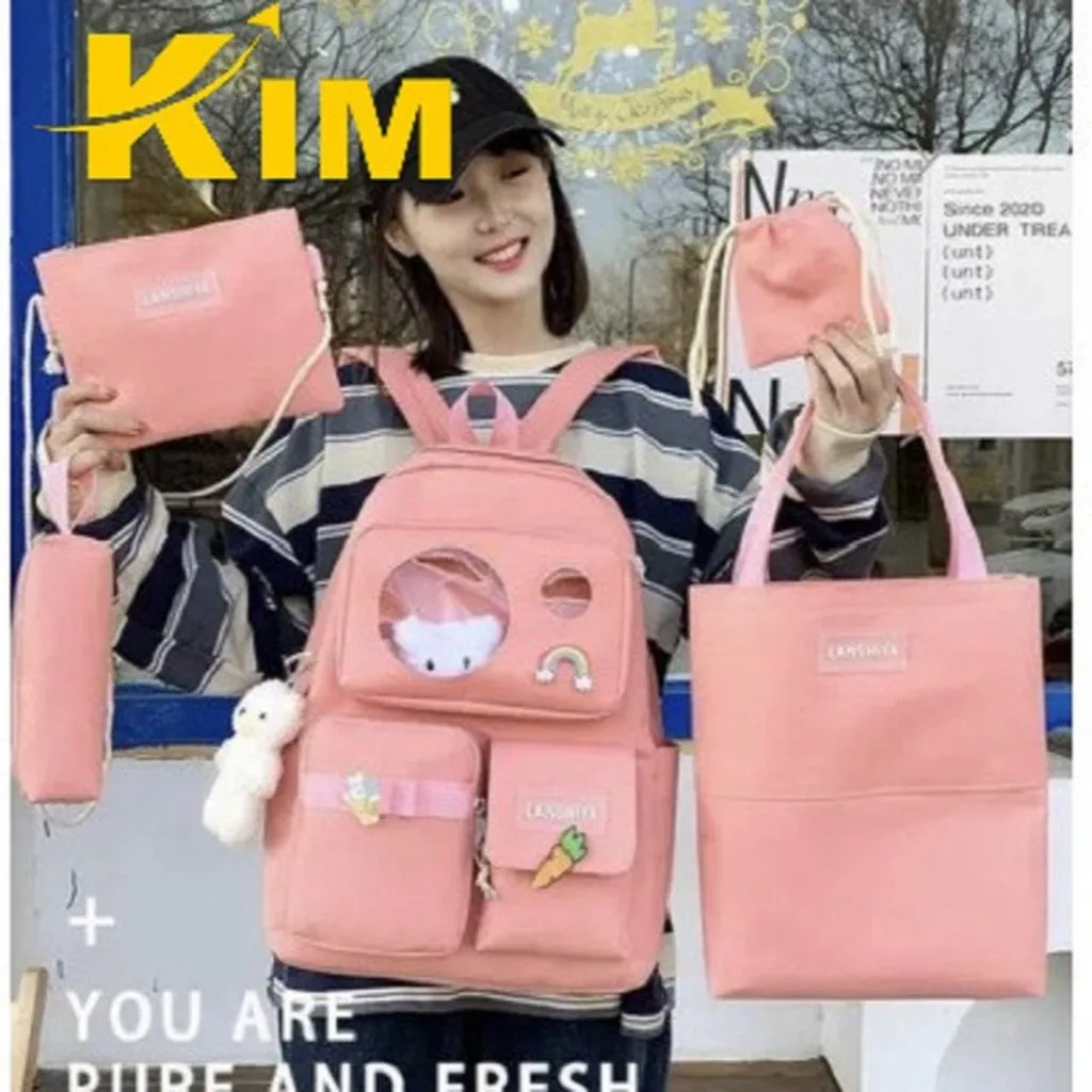 Set Balo 4 Món Phối Mica Daimebag Tc01 - Kim