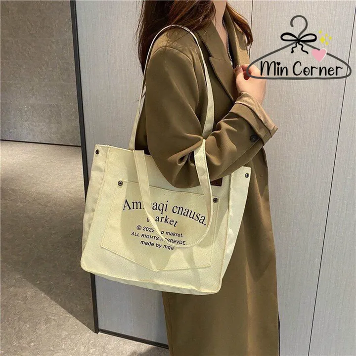 Alternative view of Túi Tote Unisex In Chữ Mt104 - Min Corner