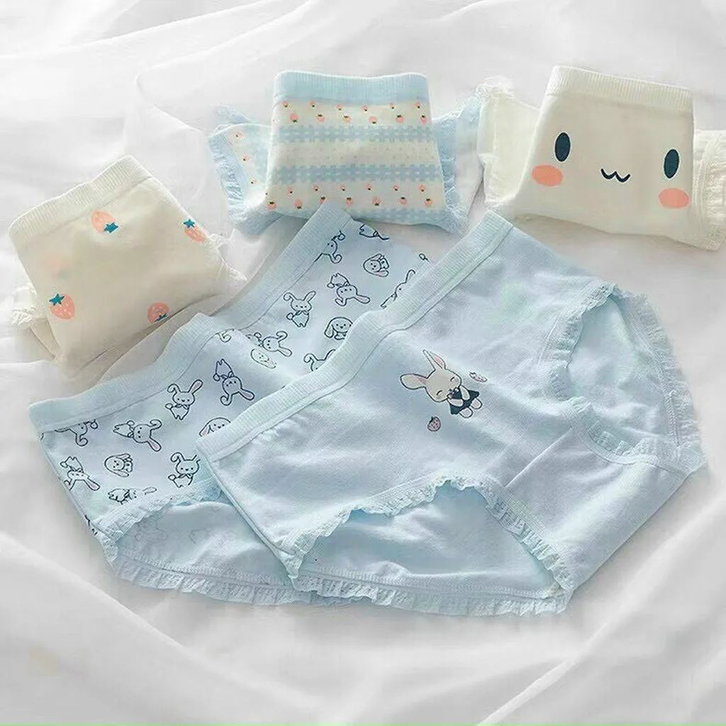 Set 5 Quần Lót Thỏ Xinh Từ 40-50kg Dành Cho Nữ