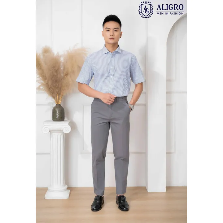 Alternative view of Quần Kaki Nam Màu Xám Algk069 - Aligro