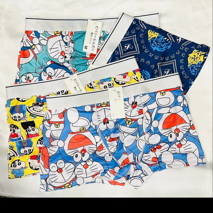 Quần Sịp Đùi Doraemon Từ 30-85kg Thun Lạnh Dành Cho Nam