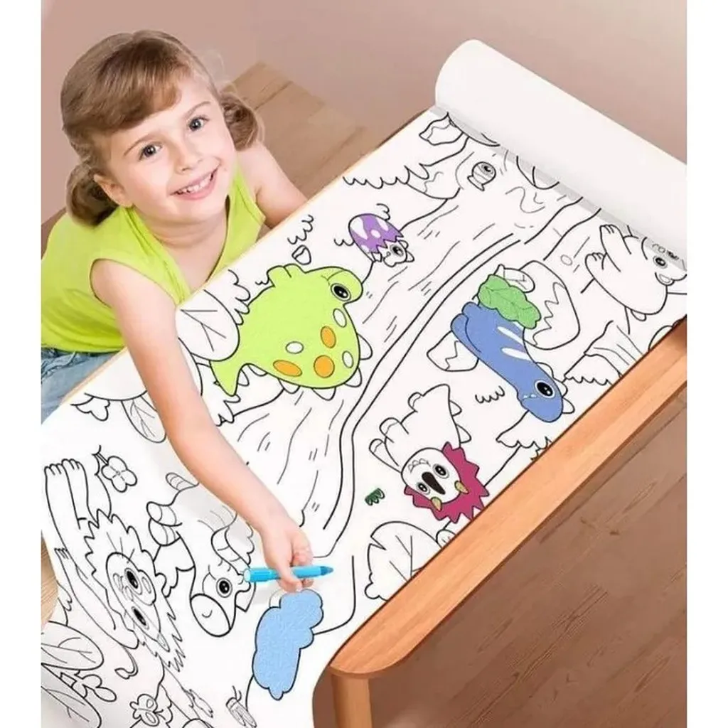 Cuộn Tranh Tô Màu 3m X 30cm Cho Bé - Su